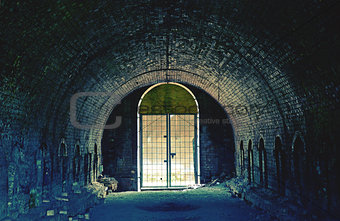 Tunnel and kilns in old brickworks
