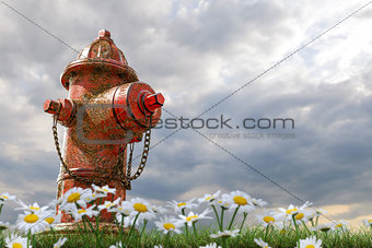 rusty hydrant