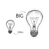 Big Small Lightbulbs Dotwork