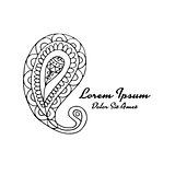 Paisley ornament, sketch for your design