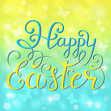 Handwriting inscription Happy Easter
