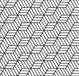 Seamless op art pattern. 3D illusion. 