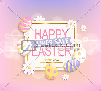 The Easter advertisement with eggs.