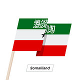 Somaliland Ribbon Waving Flag Isolated on White. Vector Illustration.