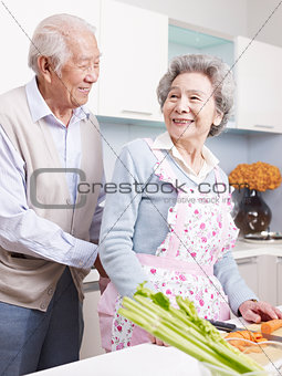 loving senior couple
