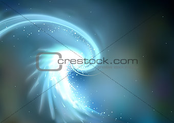 Abstract Glowing Galaxy Background