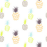 Abstract pineapple pastel colors pattern.