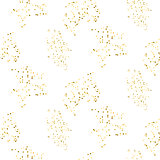 Gold glitter small placer seamless pattern.
