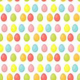 Easter eggs cute seamless pattern, endless backdrop. Colorful background, texture, digital paper. Vector illustration.