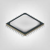 Central processing unit is an isometric, vector illustration.