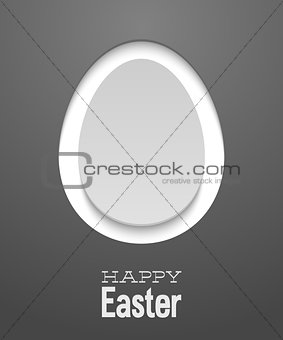 Easter card with egg.