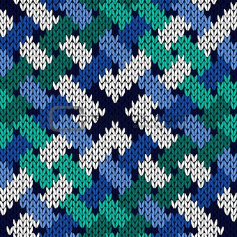 Interlacing knitting seamless pattern