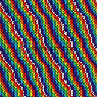 Pattern with multicolor alternating stripes 