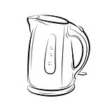Drawing of the teapot kettle