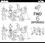 differences game coloring page
