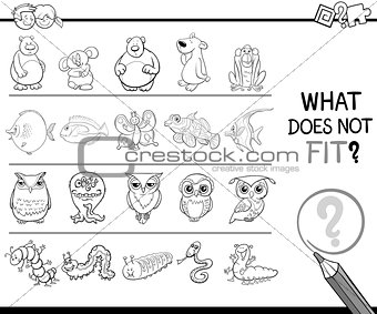 mismatched picture coloring page
