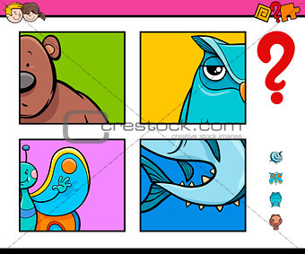 guess animals activity game