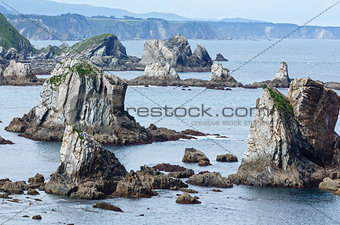 Rocks near Silencio beach (Spain).