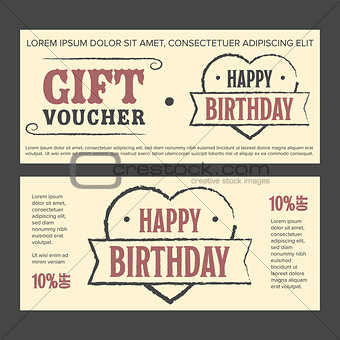 Gift voucher for birthday