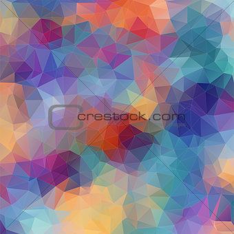 Multicolor Vector. background with triangles shapes