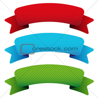Vector ribbon set