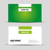 Modern green business card template