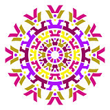 Geometric abstract round mandala