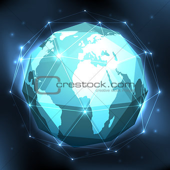 Geometric World Globe