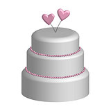 Wedding cake in 3D