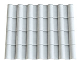 Metal tile for roof, isolated
