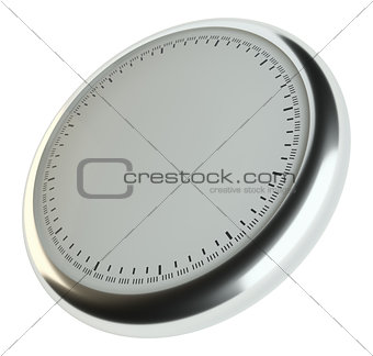 Template of empty clock without arrows