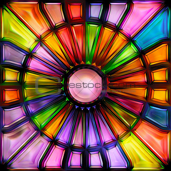 Seamless texture of abstract bright shiny colorful 3D illustration