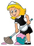 Cleaning lady theme image 2