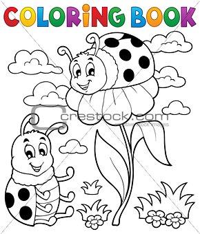 Coloring book ladybug theme 3