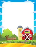 Frame with farmland theme 1