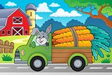 Truck with carrots theme image 2