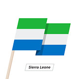 Sierra Leone Ribbon Waving Flag Isolated on White. Vector Illustration.
