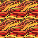Vector color hand-drawing wave sunny background. Gradient abstra