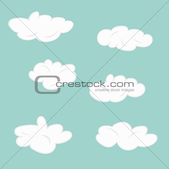 Set of clouds