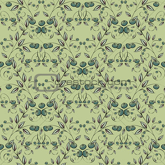 Berries Abstract seamless pattern.