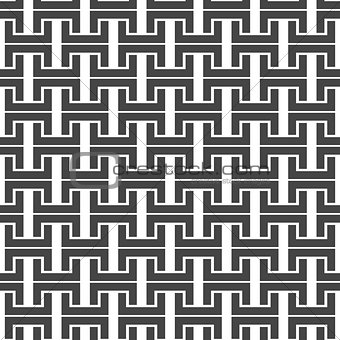 Black and white seamless background, vector illustration.