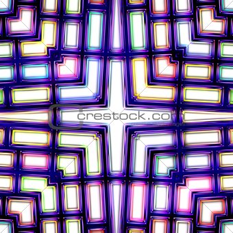 Seamless texture of abstract bright shiny colorful 3D illustration