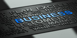 Business Words Background for Communication