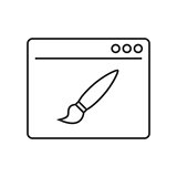 Web design line icon