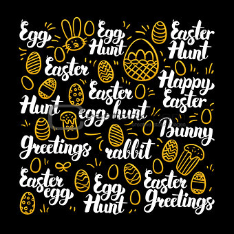 Easter Egg Calligraphy Design