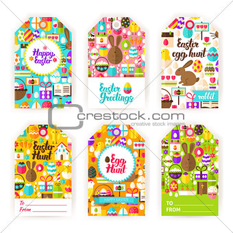 Happy Easter Gift Tag Labels