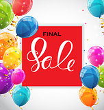 Abstract Designs Final Sale Banner Template with Frame. Vector I