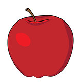 Isolated Cartoon Apple