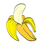 Cartoon Doodle of Banana