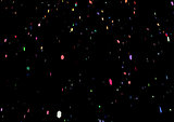 Falling Colorful Particles Background